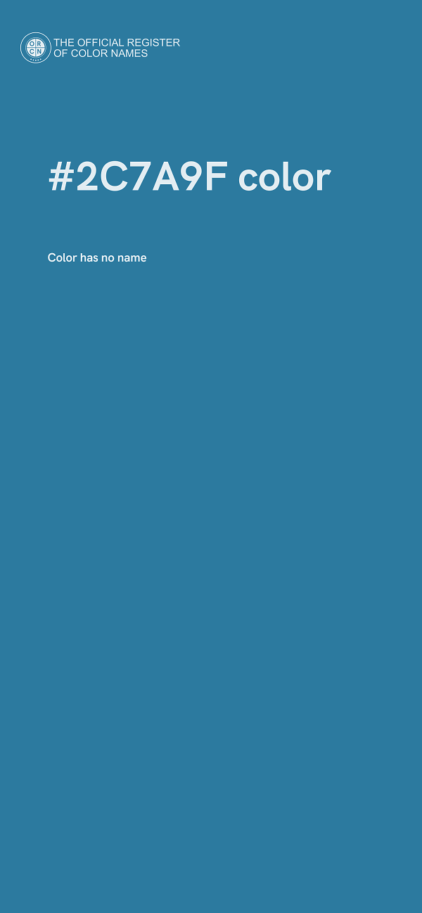 #2C7A9F color image