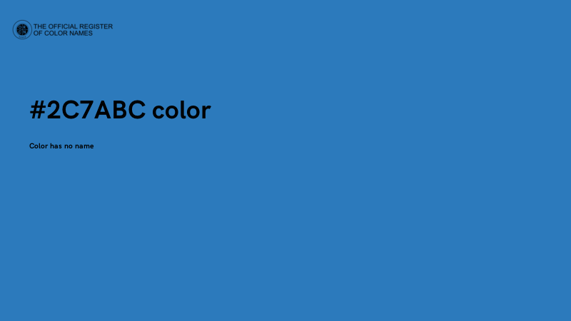#2C7ABC color image