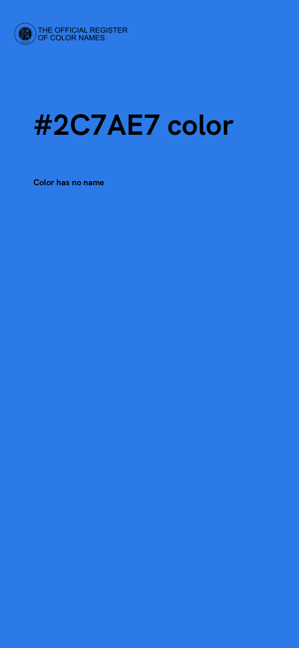 #2C7AE7 color image