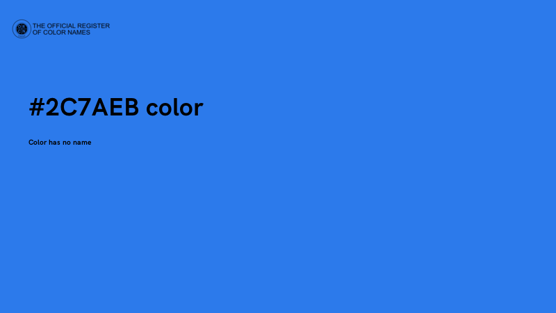 #2C7AEB color image