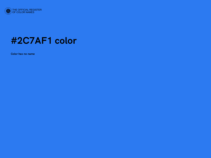 #2C7AF1 color image