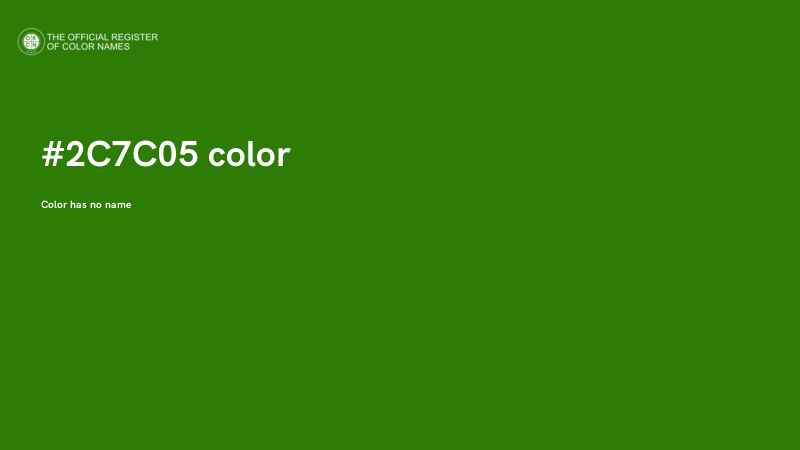 #2C7C05 color image