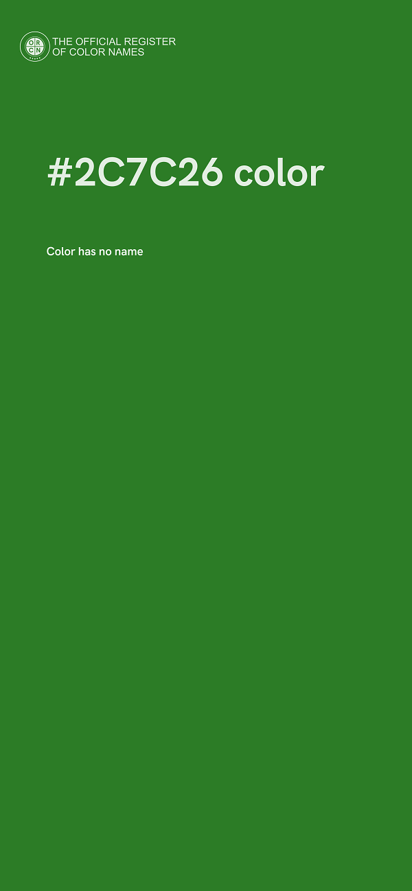 #2C7C26 color image