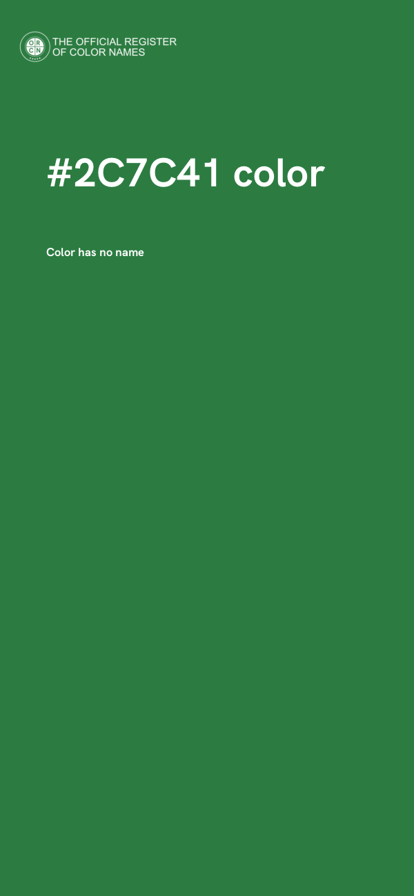 #2C7C41 color image