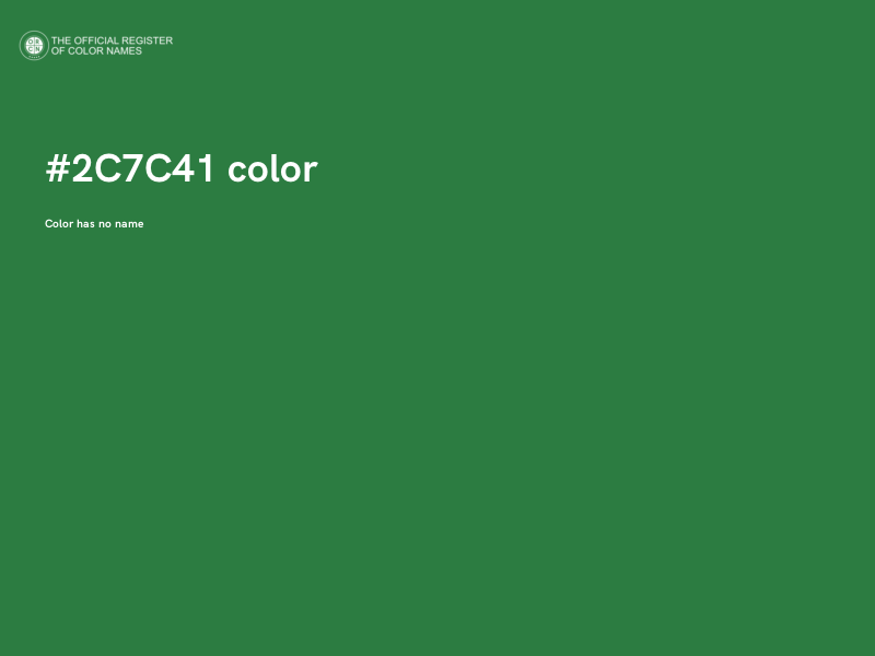 #2C7C41 color image