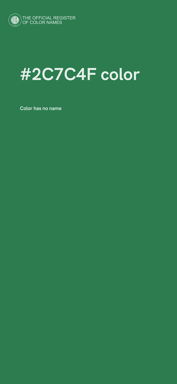 #2C7C4F color image