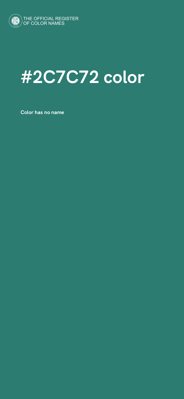 #2C7C72 color image