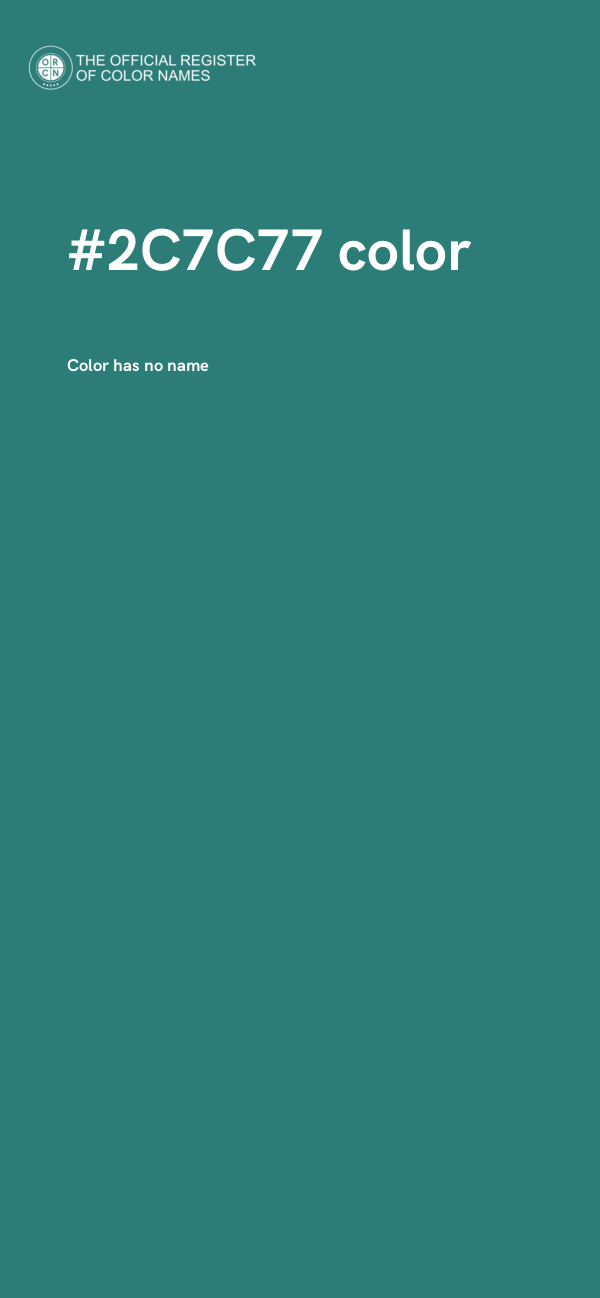 #2C7C77 color image