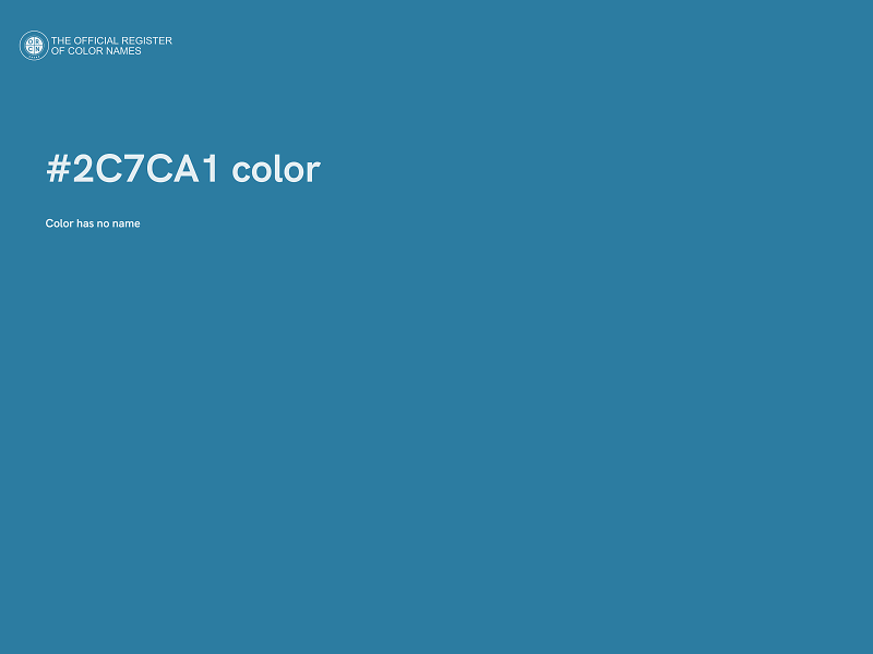 #2C7CA1 color image