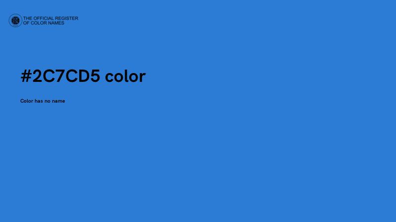 #2C7CD5 color image