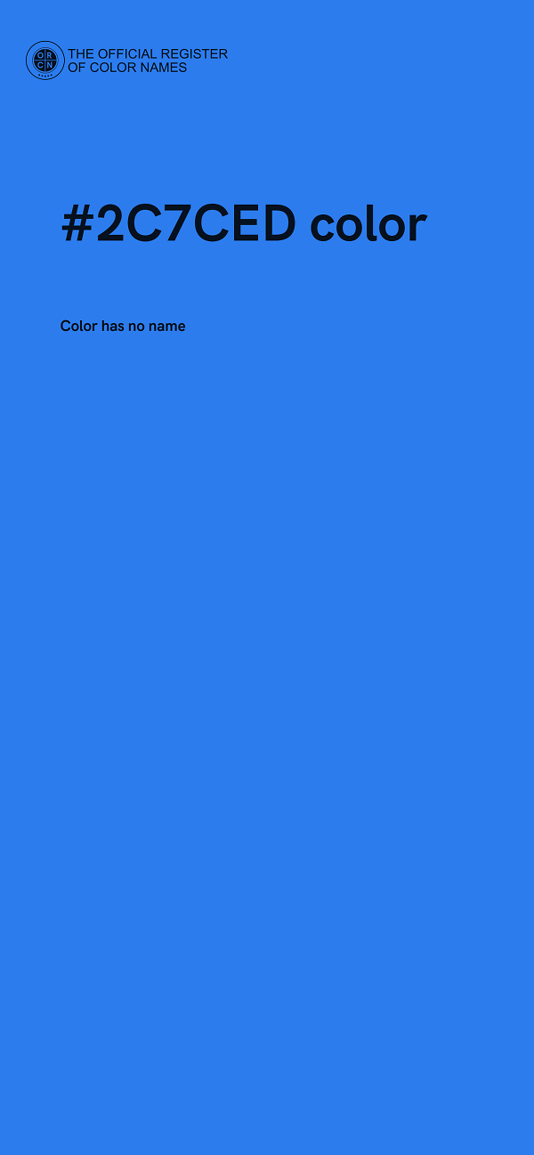 #2C7CED color image