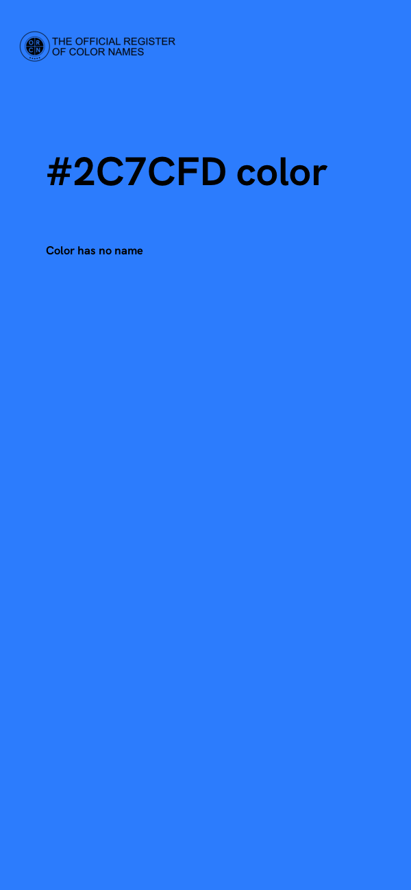 #2C7CFD color image