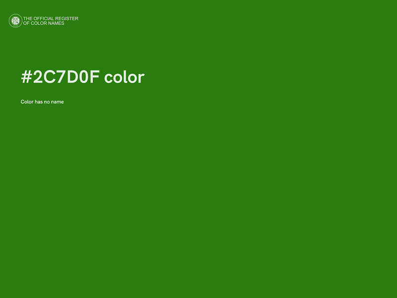 #2C7D0F color image