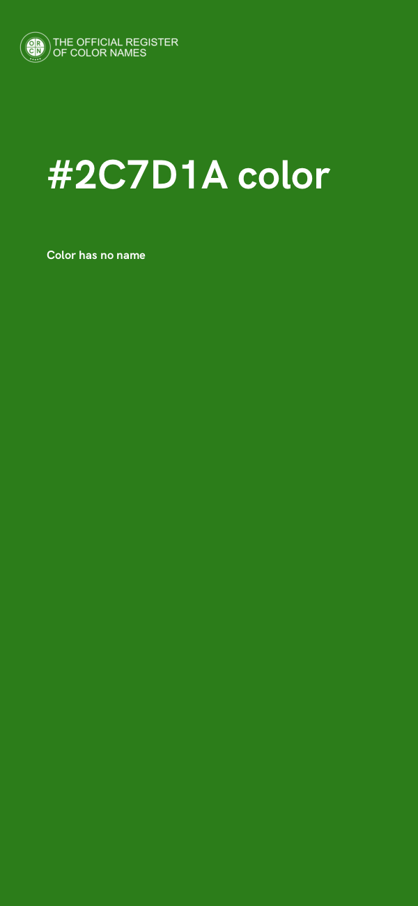 #2C7D1A color image