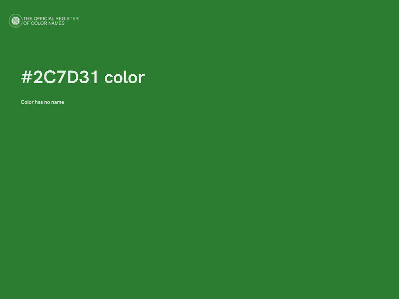 #2C7D31 color image