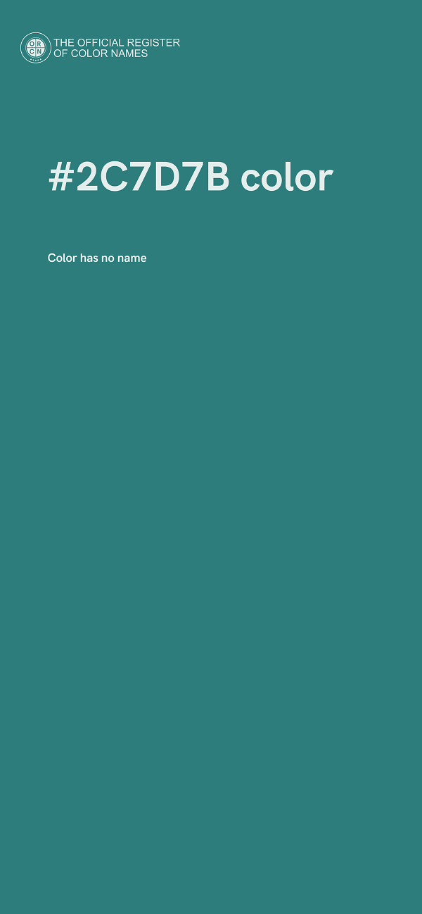#2C7D7B color image