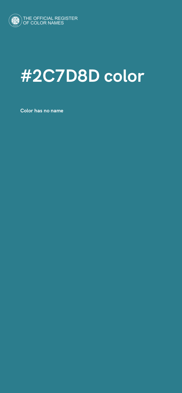 #2C7D8D color image