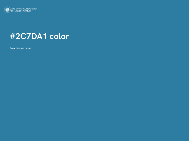 #2C7DA1 color image