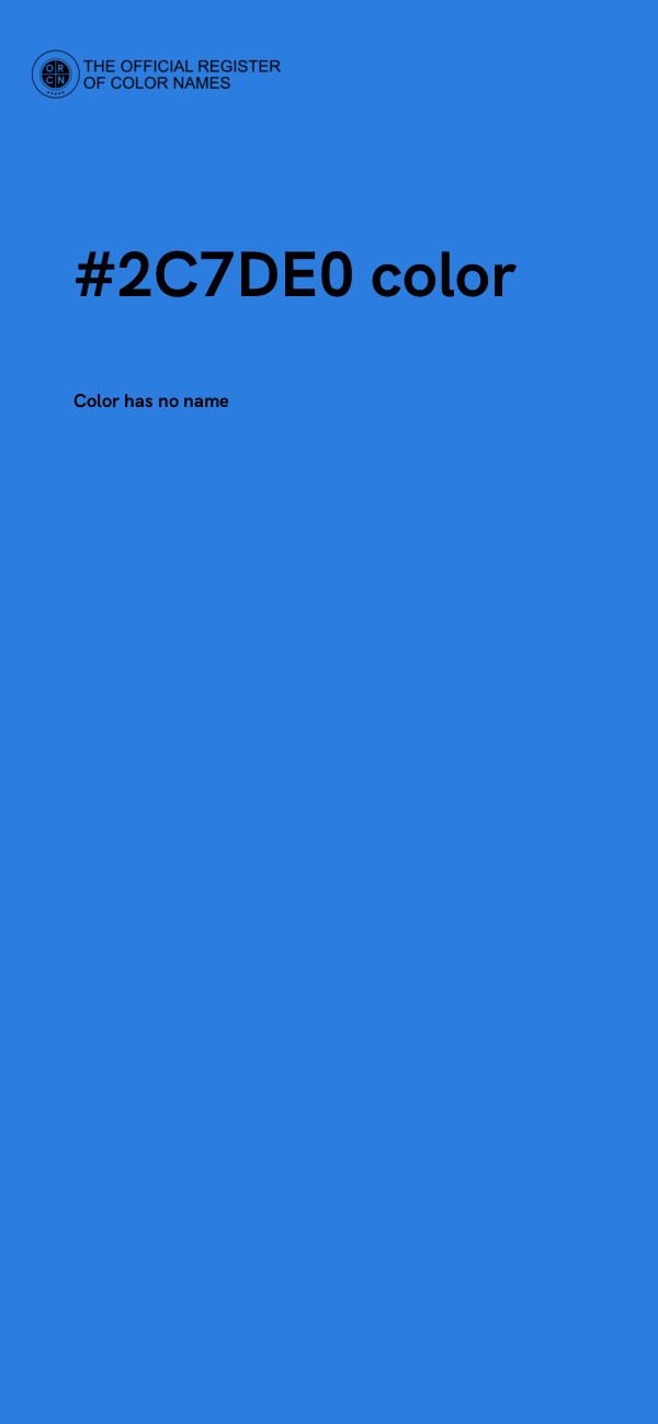 #2C7DE0 color image