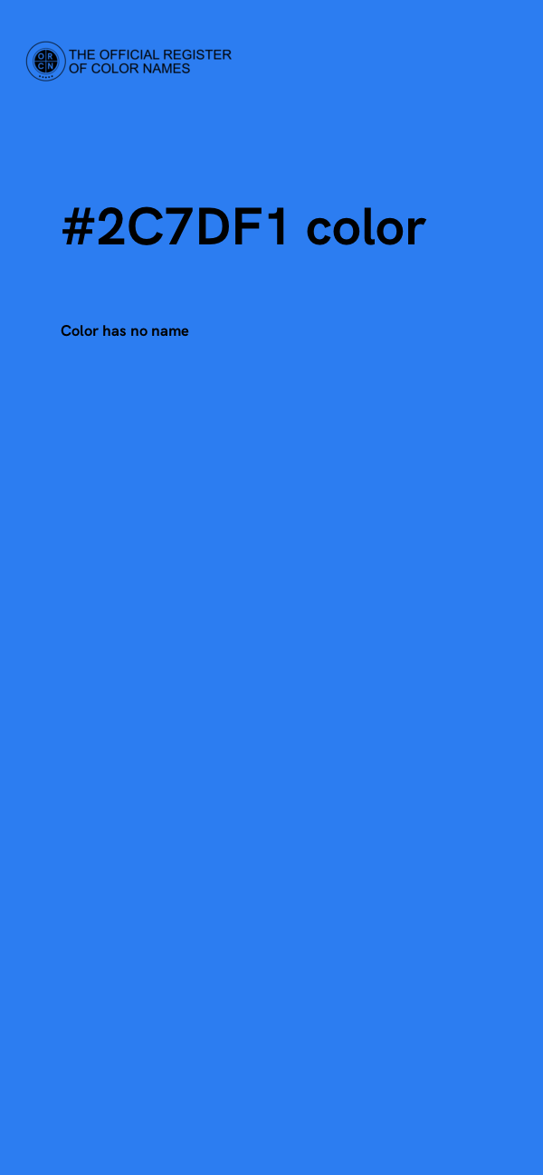 #2C7DF1 color image