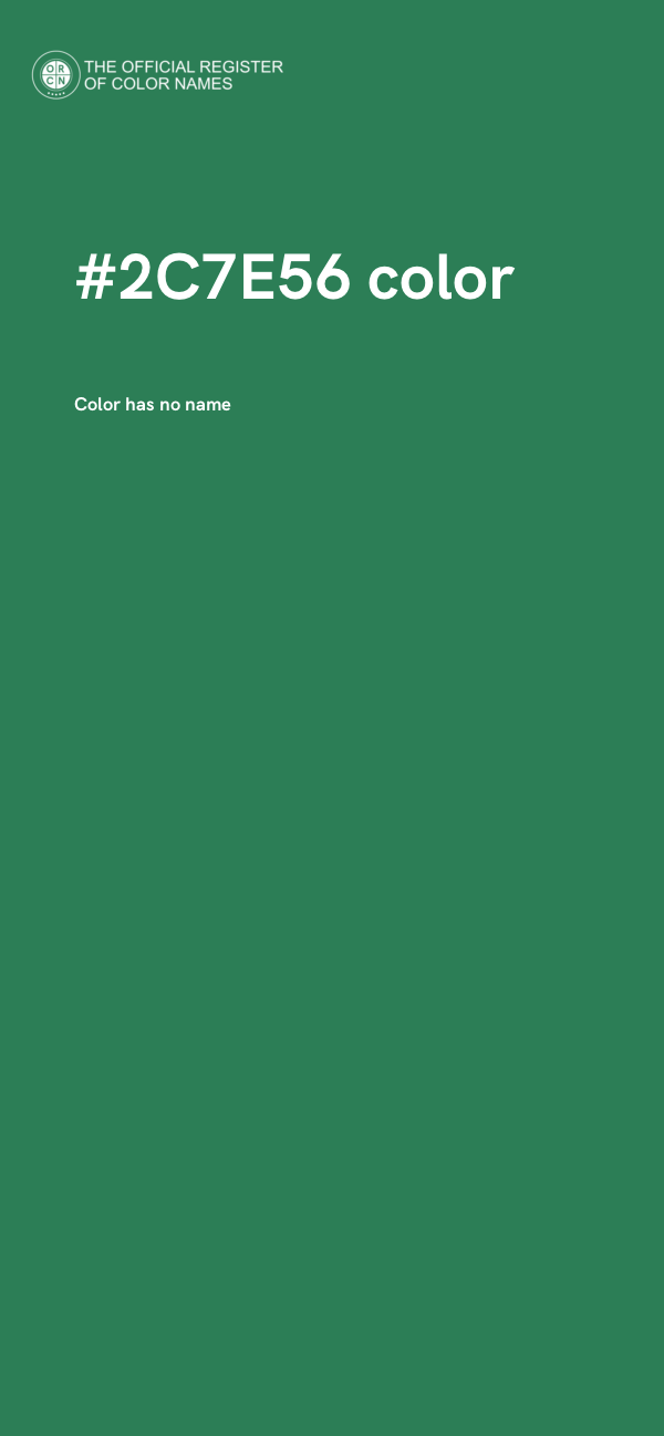 #2C7E56 color image