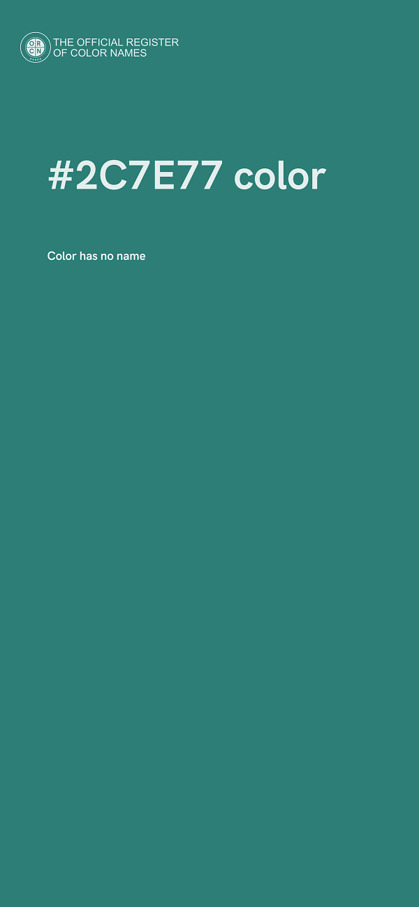 #2C7E77 color image
