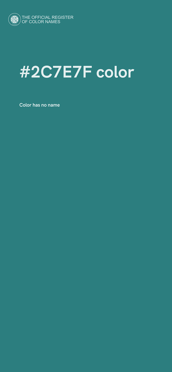 #2C7E7F color image