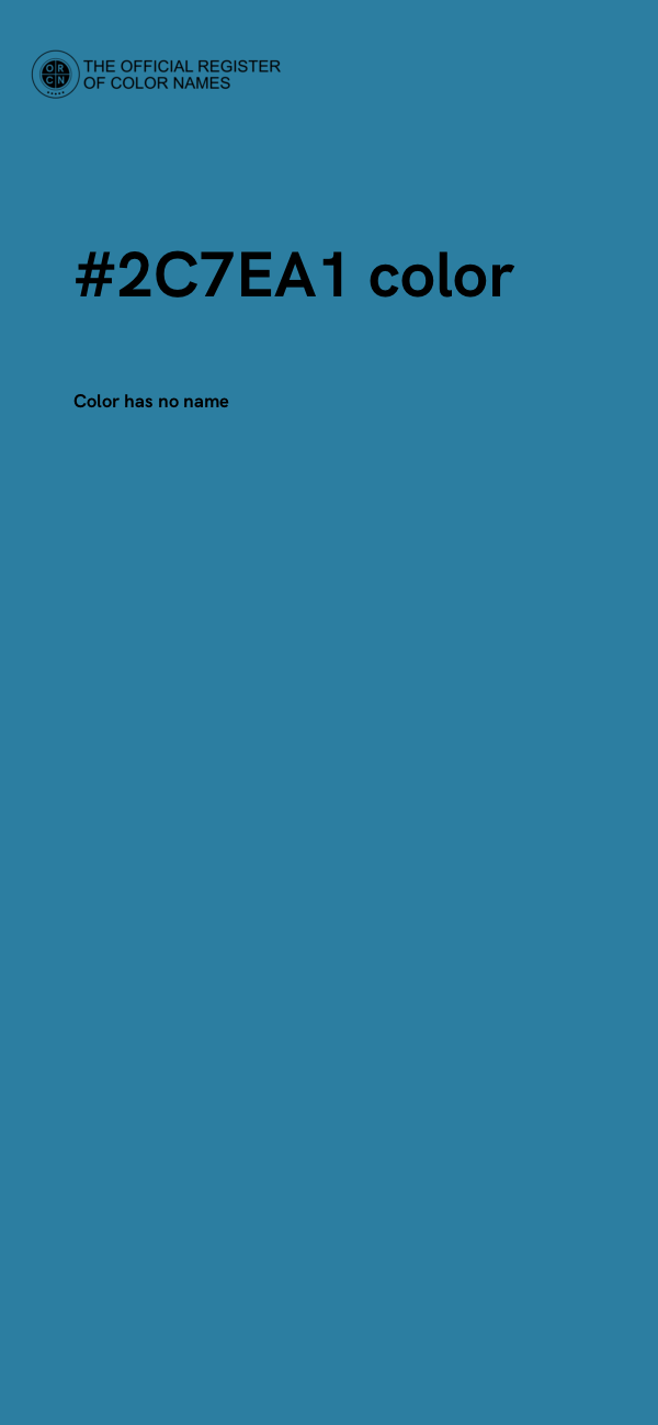 #2C7EA1 color image