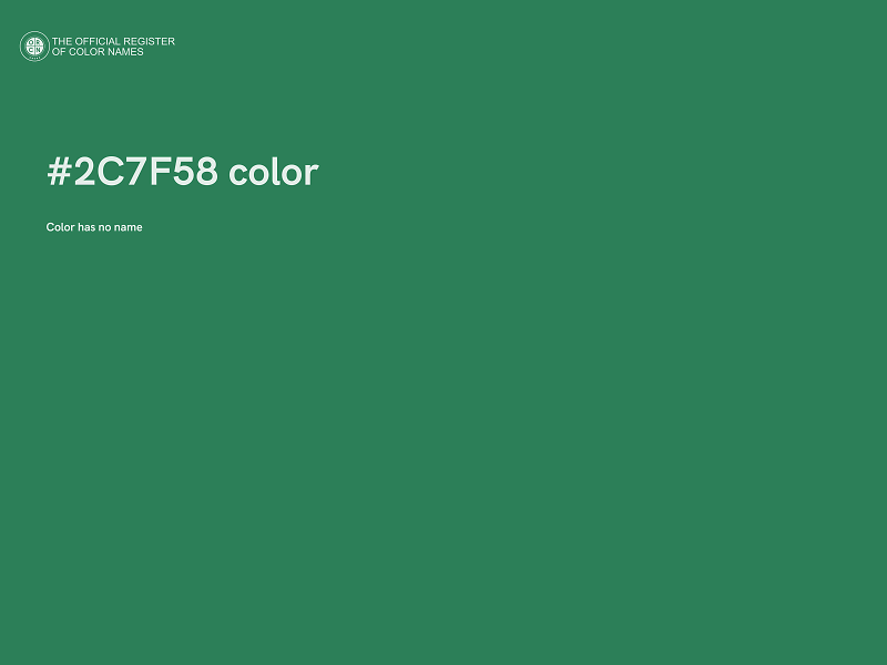 #2C7F58 color image