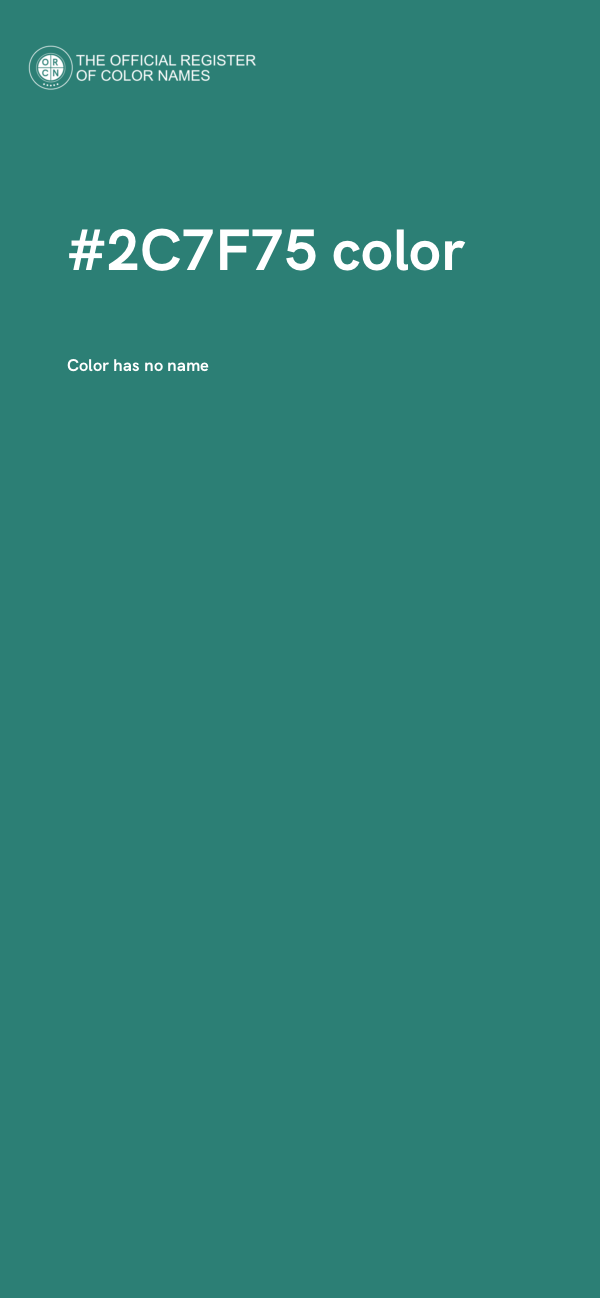 #2C7F75 color image