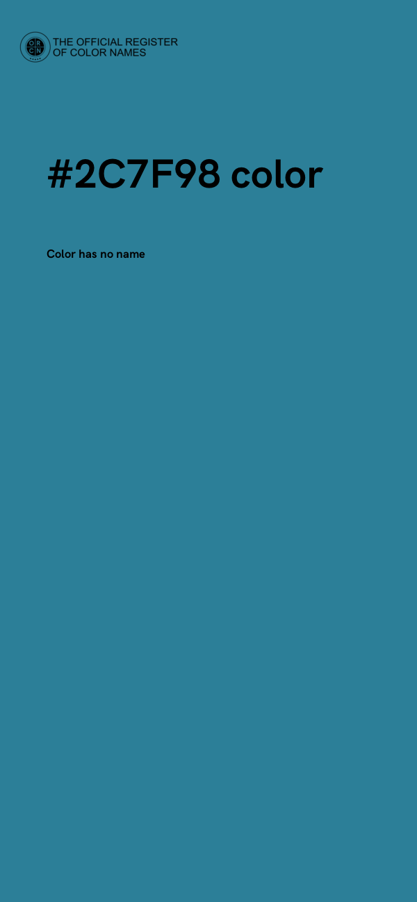 #2C7F98 color image
