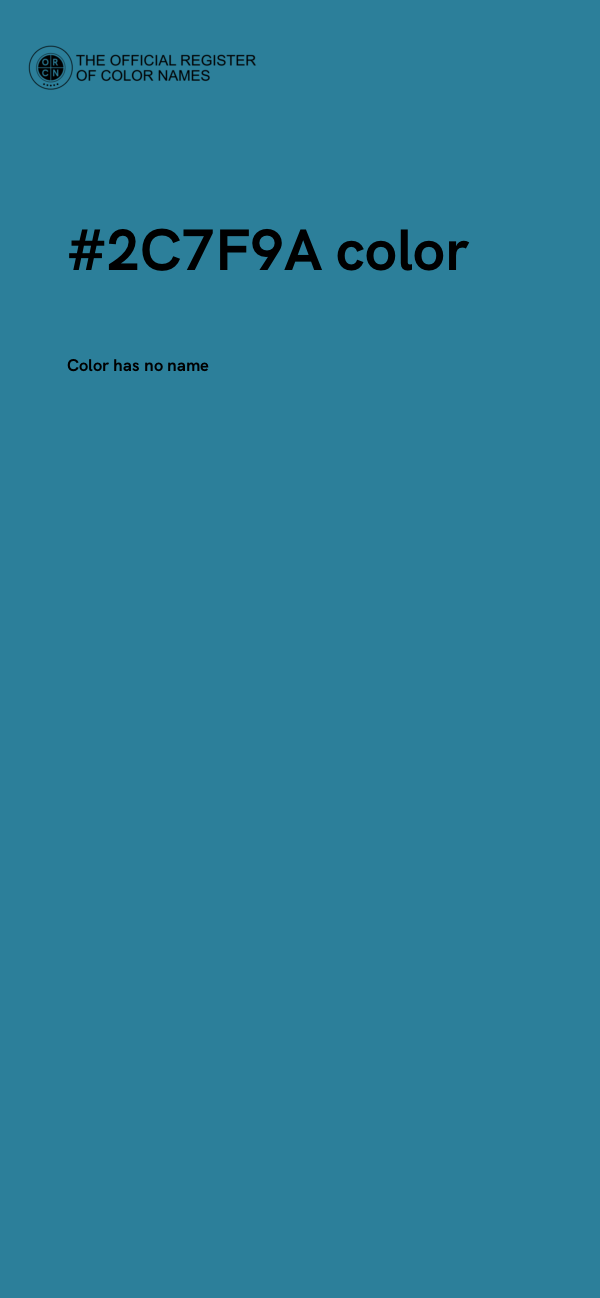 #2C7F9A color image