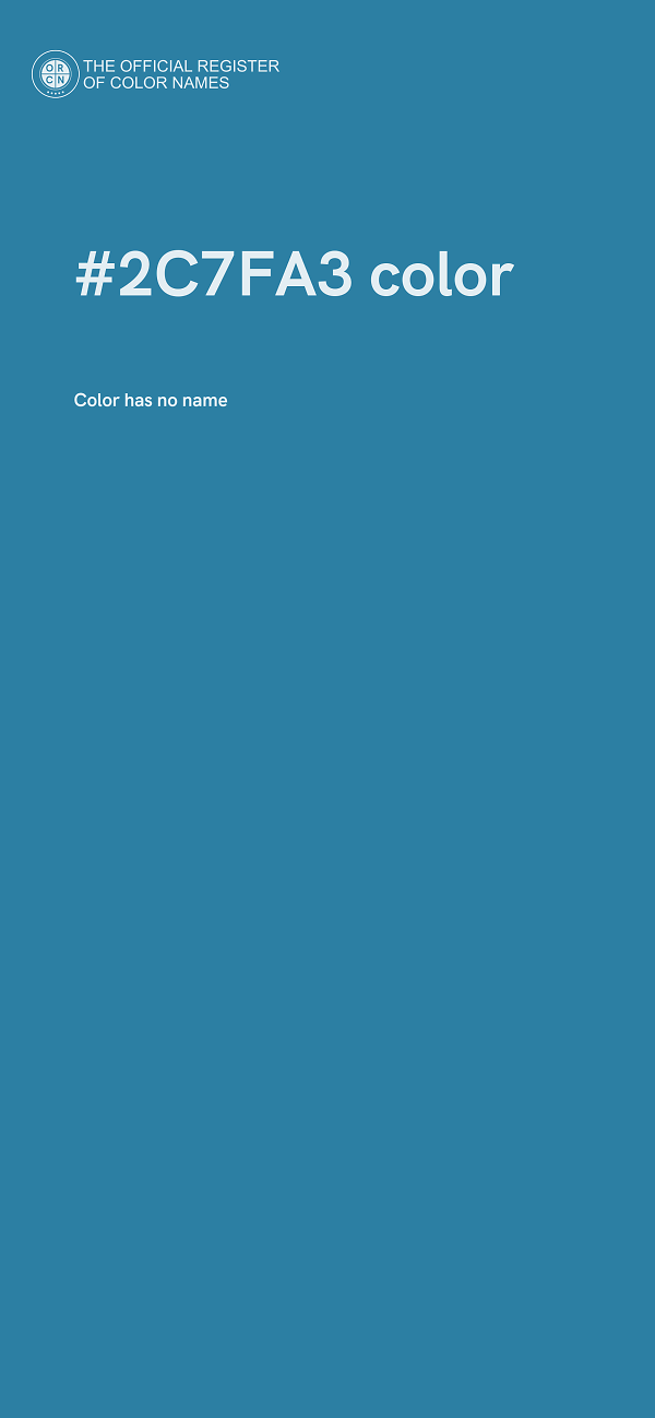 #2C7FA3 color image