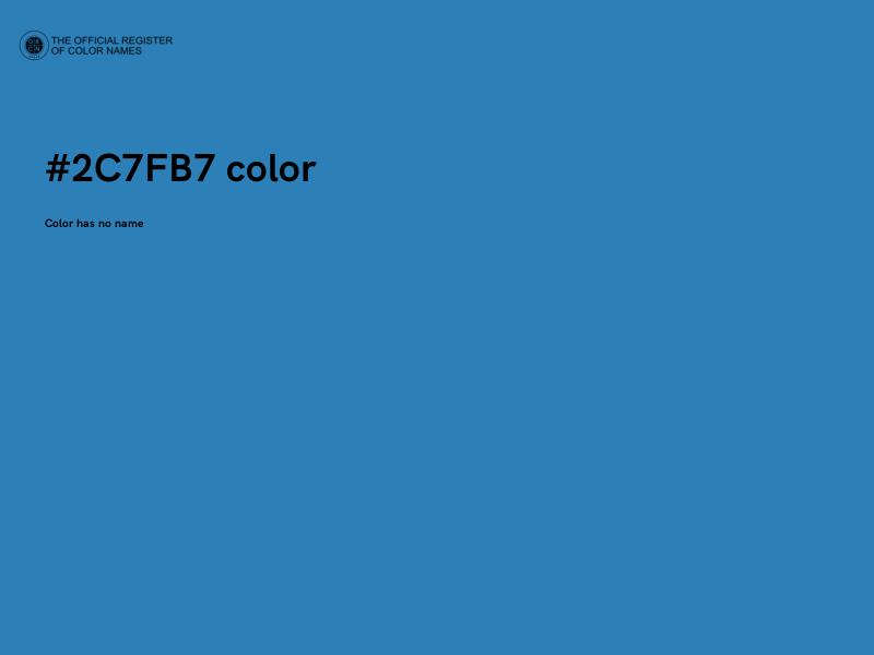 #2C7FB7 color image