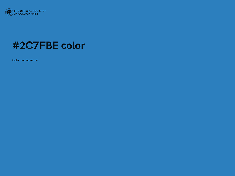 #2C7FBE color image