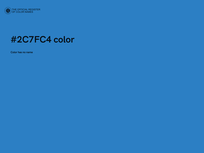 #2C7FC4 color image