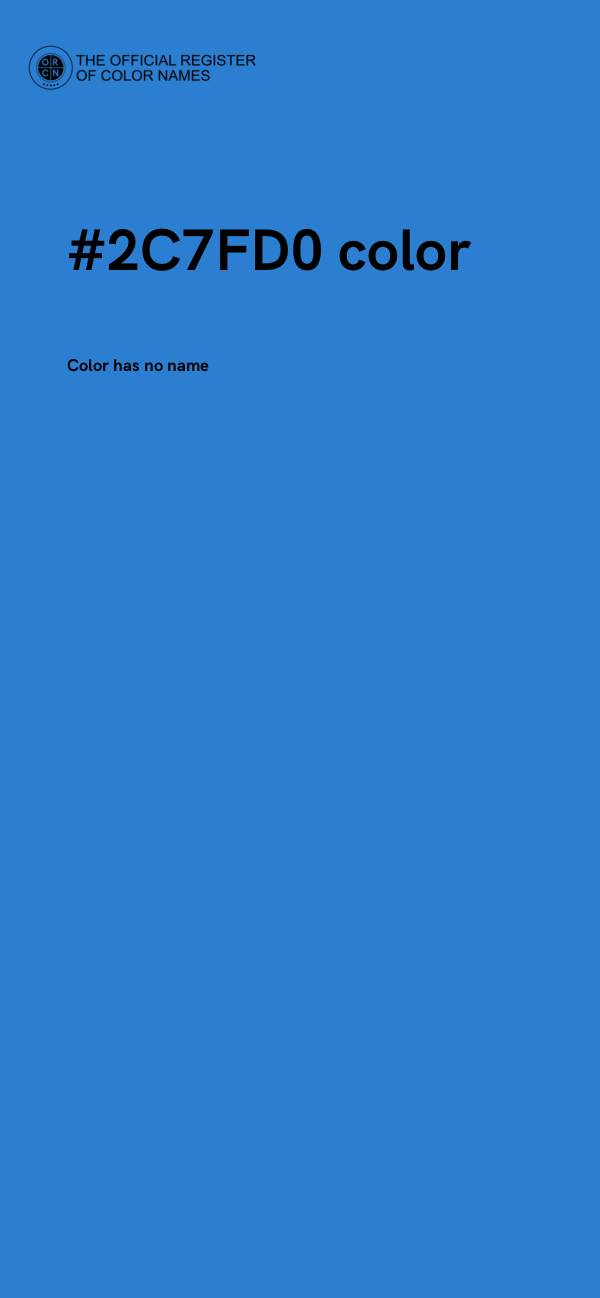 #2C7FD0 color image