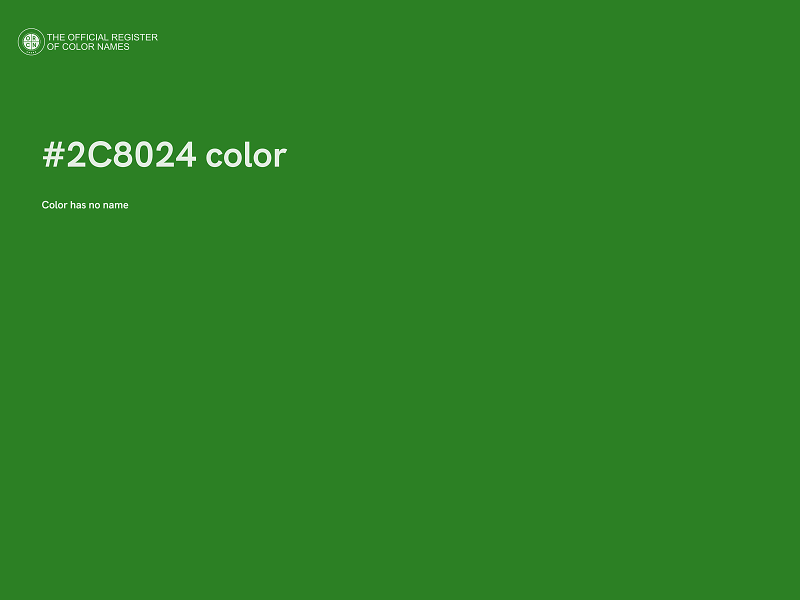 #2C8024 color image