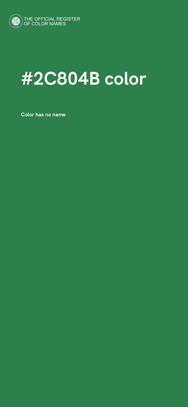 #2C804B color image