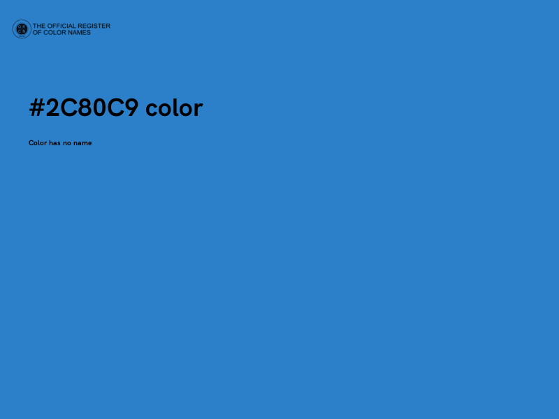 #2C80C9 color image