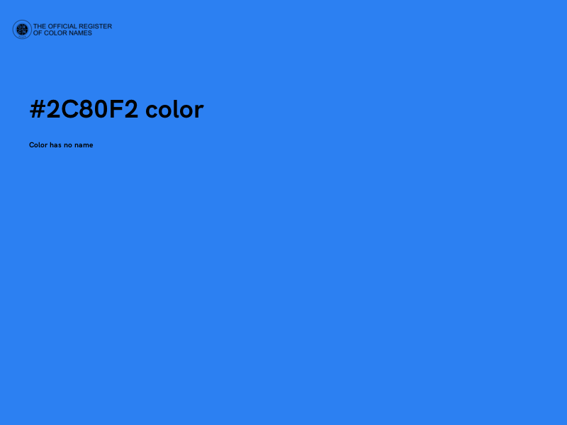 #2C80F2 color image