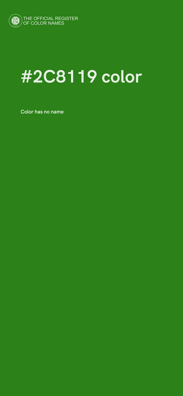 #2C8119 color image