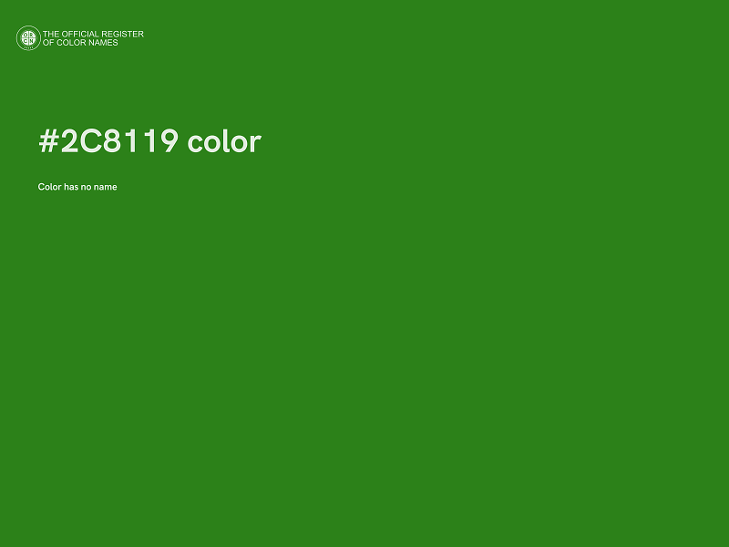 #2C8119 color image