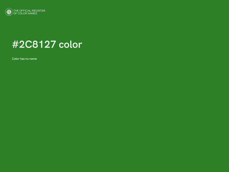 #2C8127 color image
