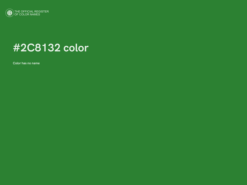 #2C8132 color image