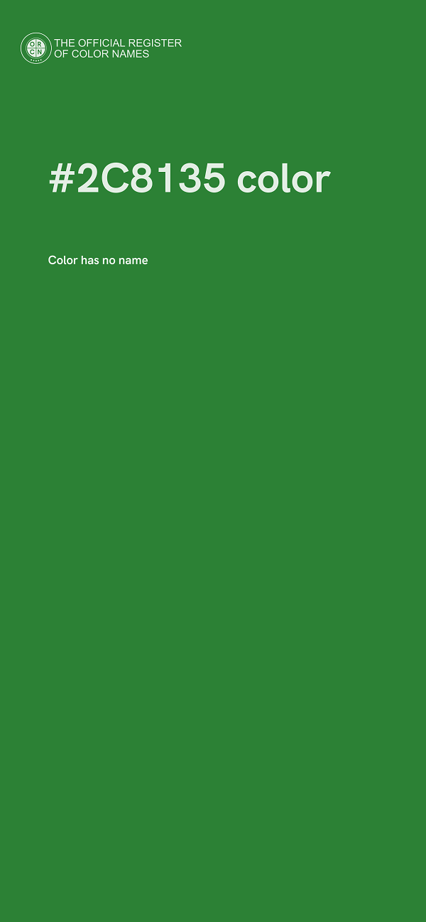 #2C8135 color image