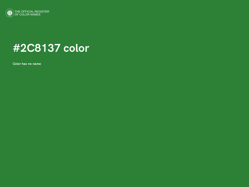 #2C8137 color image