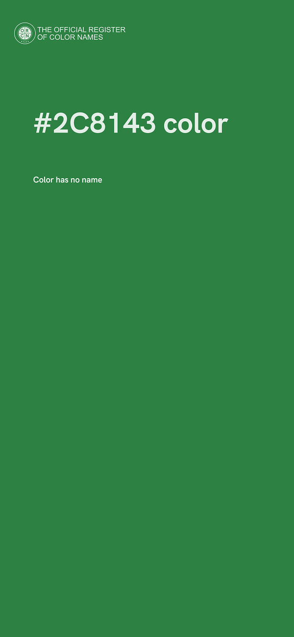 #2C8143 color image