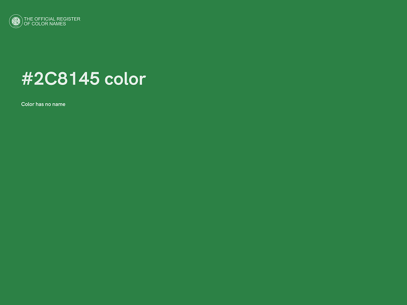 #2C8145 color image
