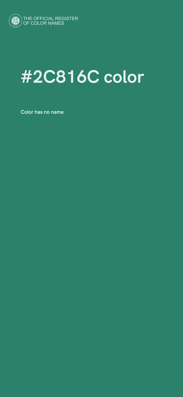#2C816C color image